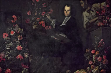 Selbstporträt mit einem Diener, ca. 1650